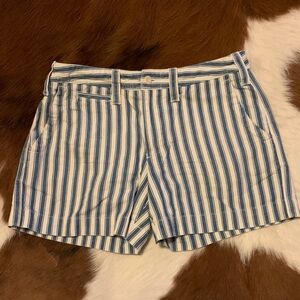 Polo by Ralph Lauren Blue and White Striped Women's Shorts